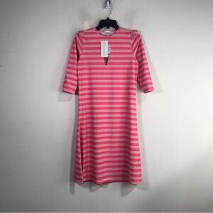 Waterwize Striped Swim Dress, Girl's Size 14 - Coral/Pink